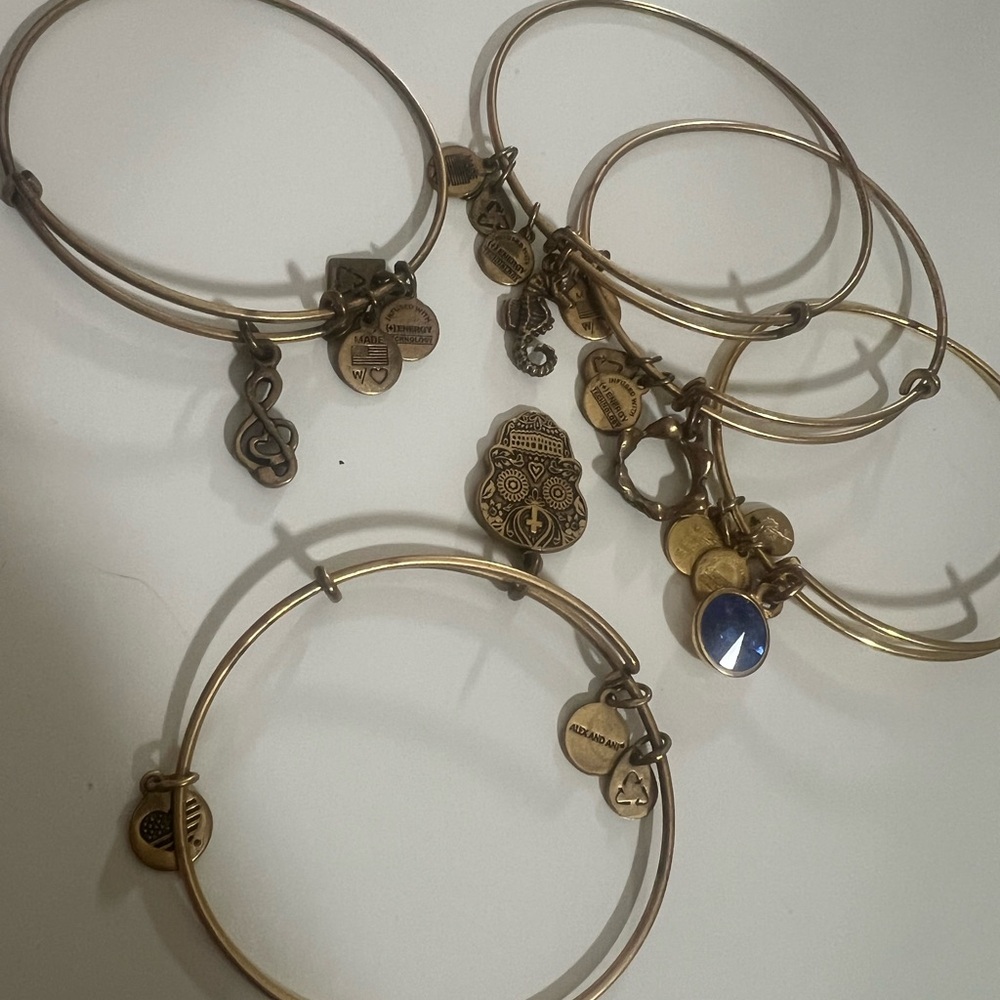 Alex and Ani bracelet set of 5